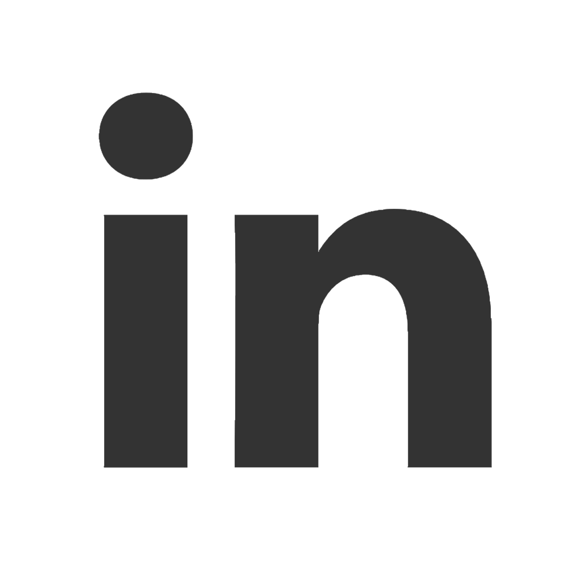 gray linkedin logo